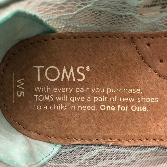 ~Toms Classic Mint Lace Shoes NEW - Picture 8 of 8